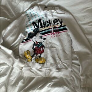 White Mickey Mouse sweatshirt